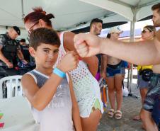 Mil pulseirinhas de identificação foram distribuídas por dia no Litoral desde o início do verão