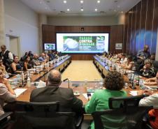 Reuniao do Comite de enfrentamento a Dengue no Palacio Iguacu, nesta quarta-feira (28).