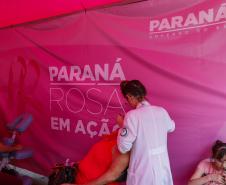 Maringá, 21 de outubro de 2023 - Paraná Rosa em Ação em Maringá.