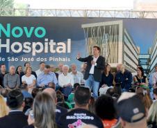 O governador Carlos Massa Ratinho Junior anuncia nesta quarta-feira (13) a liberação de R$ 60 milhões e o lançamento da pedra fundamental para a construção do novo hospital municipal de São José dos Pinhais, na Região Metropolitana de Curitiba.  