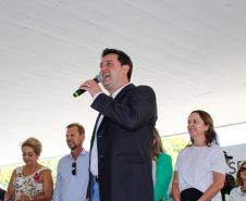 MON para criançada: governador inaugura mostra interativa com obras de arte no Parcão