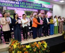 Vice Governador Darci Piana participa do lançamento do código estadual da mulher paranaense.