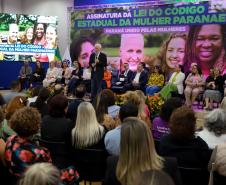 Vice Governador Darci Piana participa do lançamento do código estadual da mulher paranaense.