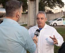 Sanepar envia caminhões-pipa para ajudar Rio Grande do Sul com abastecimento, na manhã desta terça-feira (7) cinco caminhões-pipa, cada um com capacidade para até 12 mil litros de água seguiram destino ao Sul.