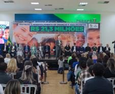 O governador em exercício Darci Piana assina nesta terca-feira (14), repasse de R$ 20.588.583,90 do Fundo Estadual para Infância e Adolescência - FIA/PR para 259 Organizações da Sociedade Civil.