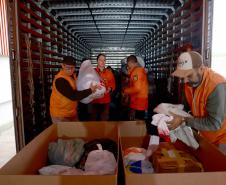 Campanha do Estado chega a 13,2 mil toneladas de doações enviadas ao Rio Grande do Sul