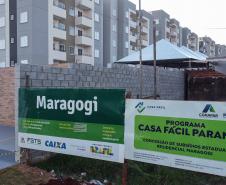 O governador em exercício Darci Piana participou nesta sexta-feira (10) da inauguração do Residencial Maragogi, em Maringá. O empreendimento da P3 Engenharia conta com 200 apartamentos, dos quais 138 contaram com aportes do Governo do Estado para subsídio do valor de entrada às famílias compradoras por meio do programa Casa Fácil Paraná