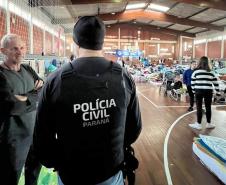 Com 104 agentes e muita tecnologia, forças de segurança do PR seguem apoiando o RS
