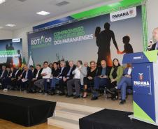 O governador Carlos Massa Ratinho Junior participa nesta quarta-feira (19), do lançamento Programa Rota do Progresso no Palácio Iguaçu.