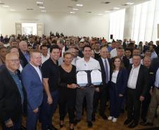 O governador Carlos Massa Ratinho Junior participa nesta quarta-feira (19), do lançamento Programa Rota do Progresso no Palácio Iguaçu.