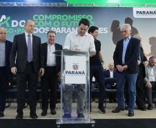 O governador Carlos Massa Ratinho Junior participa nesta quarta-feira (19), do lançamento Programa Rota do Progresso no Palácio Iguaçu.