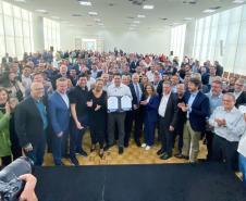 O governador Carlos Massa Ratinho Junior participa nesta quarta-feira (19), do lançamento Programa Rota do Progresso no Palácio Iguaçu.