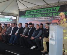 O governador Carlos Massa Ratinho Junior entregou nesta segunda-feira (3) 39 novos veículos para reforçar os trabalhos do Corpo de Bombeiros do Paraná.