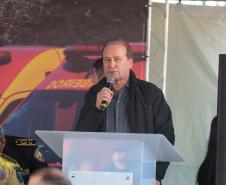 O governador Carlos Massa Ratinho Junior entregou nesta segunda-feira (3) 39 novos veículos para reforçar os trabalhos do Corpo de Bombeiros do Paraná.