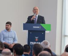 O governador Carlos Massa Ratinho Junior participa nesta quarta-feira (19), do lançamento Programa Rota do Progresso no Palácio Iguaçu.