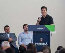 O governador Carlos Massa Ratinho Junior participa nesta quarta-feira (19), do lançamento Programa Rota do Progresso no Palácio Iguaçu.