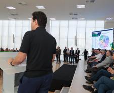 O governador Carlos Massa Ratinho Junior participa nesta quarta-feira (19), do lançamento Programa Rota do Progresso no Palácio Iguaçu.