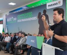 O governador Carlos Massa Ratinho Junior participa nesta quarta-feira (19), do lançamento Programa Rota do Progresso no Palácio Iguaçu.