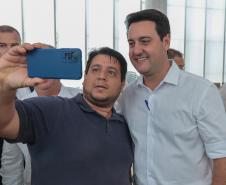 O governador Carlos Massa Ratinho Junior participa nesta quarta-feira (19), do lançamento Programa Rota do Progresso no Palácio Iguaçu.