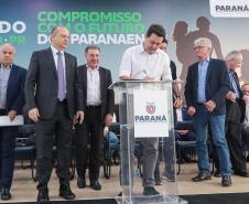 O governador Carlos Massa Ratinho Junior participa nesta quarta-feira (19), do lançamento Programa Rota do Progresso no Palácio Iguaçu.