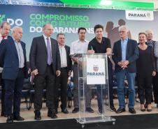 O governador Carlos Massa Ratinho Junior participa nesta quarta-feira (19), do lançamento Programa Rota do Progresso no Palácio Iguaçu.