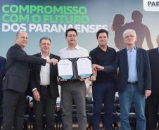 O governador Carlos Massa Ratinho Junior participa nesta quarta-feira (19), do lançamento Programa Rota do Progresso no Palácio Iguaçu.
