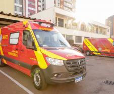 Curitiba, 10 de junho de 2024 - O Governo do Paraná investe em novas ambulâncias do Serviço Integrado de Atendimento ao Trauma em Emergência (Siate).