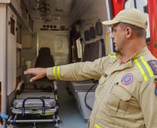 Curitiba, 10 de junho de 2024 - O Governo do Paraná investe em novas ambulâncias do Serviço Integrado de Atendimento ao Trauma em Emergência (Siate).