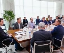 O governador Carlos Massa Ratinho Junior participou da inauguração da Maltaria Campos Gerais, localizada em Ponta Grossa.