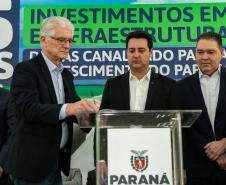 Curitiba, 24 de junho de 2024 - Governador Carlos Massa Ratinho Junior anunciou investimentos de R$ 505 milhões em energia e infraestrutura de gás canalizado para acelarar o crescimento do Paraná.