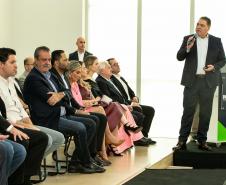 Curitiba, 24 de junho de 2024 - Governador Carlos Massa Ratinho Junior anunciou investimentos de R$ 505 milhões em energia e infraestrutura de gás canalizado para acelarar o crescimento do Paraná.