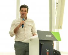 Curitiba, 24 de junho de 2024 - Governador Carlos Massa Ratinho Junior anunciou investimentos de R$ 505 milhões em energia e infraestrutura de gás canalizado para acelarar o crescimento do Paraná.