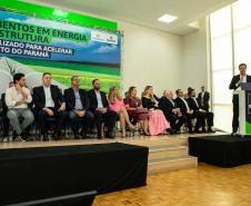 Curitiba, 24 de junho de 2024 - Governador Carlos Massa Ratinho Junior anunciou investimentos de R$ 505 milhões em energia e infraestrutura de gás canalizado para acelarar o crescimento do Paraná.