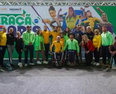 Governador em exercício Darci Piana participa do evento Transformando Pessoas, Formando Vencedores, evento que reuniu atletas e técnicos paranaenses que vão participar dos Jogos Olímpicos e Paralímpicos de Paris 2024. 