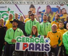 Governador em exercício Darci Piana participa do evento Transformando Pessoas, Formando Vencedores, evento que reuniu atletas e técnicos paranaenses que vão participar dos Jogos Olímpicos e Paralímpicos de Paris 2024. 