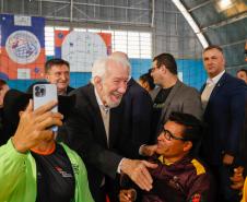 Governador em exercício Darci Piana participa do evento Transformando Pessoas, Formando Vencedores, evento que reuniu atletas e técnicos paranaenses que vão participar dos Jogos Olímpicos e Paralímpicos de Paris 2024. 