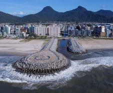 Obras de revitalização da orla de Matinhos alcançam 94,21% no mês de maio