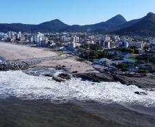 Obras de revitalização da orla de Matinhos alcançam 94,21% no mês de maio
