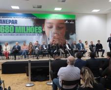 O governador em exercício Darci Piana e o presidente da Sanepar, Wilson Bley, anunciam nesta terça-feira (02) um pacote de investimento em saneamento rural e urbano e distribuição de água, além da conclusão de obras emblemáticas do setor.