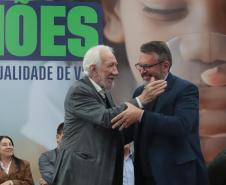 O governador em exercício Darci Piana e o presidente da Sanepar, Wilson Bley, anunciam nesta terça-feira (02) um pacote de investimento em saneamento rural e urbano e distribuição de água, além da conclusão de obras emblemáticas do setor.