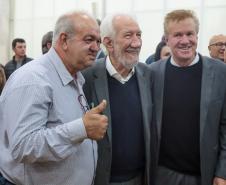 O governador em exercício Darci Piana e o presidente da Sanepar, Wilson Bley, anunciam nesta terça-feira (02) um pacote de investimento em saneamento rural e urbano e distribuição de água, além da conclusão de obras emblemáticas do setor.