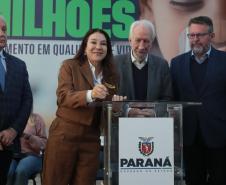 O governador em exercício Darci Piana e o presidente da Sanepar, Wilson Bley, anunciam nesta terça-feira (02) um pacote de investimento em saneamento rural e urbano e distribuição de água, além da conclusão de obras emblemáticas do setor.