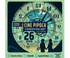 Biblioteca Pública do Paraná (BPP) - Cine Pipoca – Evento realizado uma vez por mês pela Seção Infantil da Biblioteca. O filme selecionado para julho é “A Invenção de Hugo Cabret” (2011), dirigido por Martin Scorsese, que será exibido nesta sexta-feira, dia 26