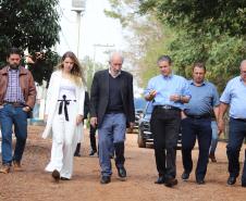 O governador em exercício Darci Piana recebeu o ministro da Pesca e Aquicultura, André de Paula, em uma visita a produtores de tilápia em Alvorada do Sul e Bela Vista do Paraíso, na região Norte do Paraná, nesta segunda-feira (15).