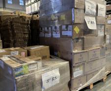 Paraná envia mais de 1,3 milhão de unidades de medicamentos ao Rio Grande do Sul