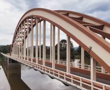 Cartão-postal: Ponte dos Arcos de União da Vitória é revitalizada pelo DER/PR.
