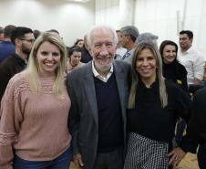 O governador em exercício Darci Piana e o presidente da Sanepar, Wilson Bley, anunciam nesta terça-feira (02) um pacote de investimento em saneamento rural e urbano e distribuição de água, além da conclusão de obras emblemáticas do setor.