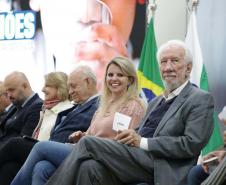 O governador em exercício Darci Piana e o presidente da Sanepar, Wilson Bley, anunciam nesta terça-feira (02) um pacote de investimento em saneamento rural e urbano e distribuição de água, além da conclusão de obras emblemáticas do setor.