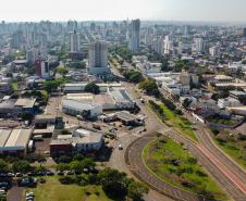 Repasses constitucionais do Estado crescem 27,3% em julho Na foto, Drone da cidade de Cascavel, localizada na região oeste do Paraná.