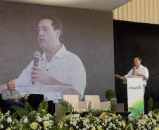 Campo Mourão, 16 de agosto de 2024 - O governador Carlos Massa Ratinho Junior participa da inauguração da indústria de rações e do lançamento da pedra fundamental da indústria de etanol e milho da Coamo em Campo Mourão. 